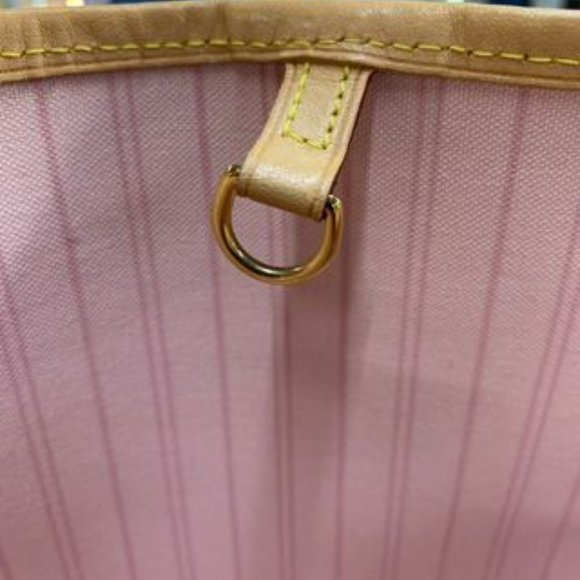 Louis Vuitton Damier Azur MM Rose Ballerine - Picture 13 of 16